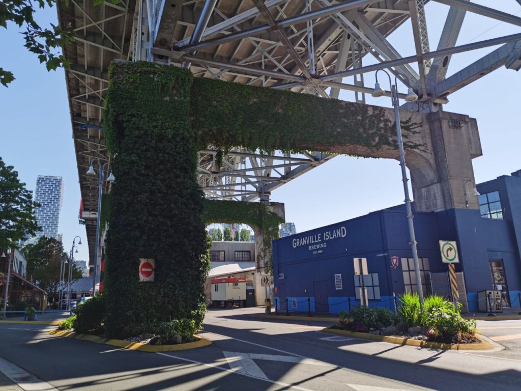 Granville Island Brewing view from under bridge