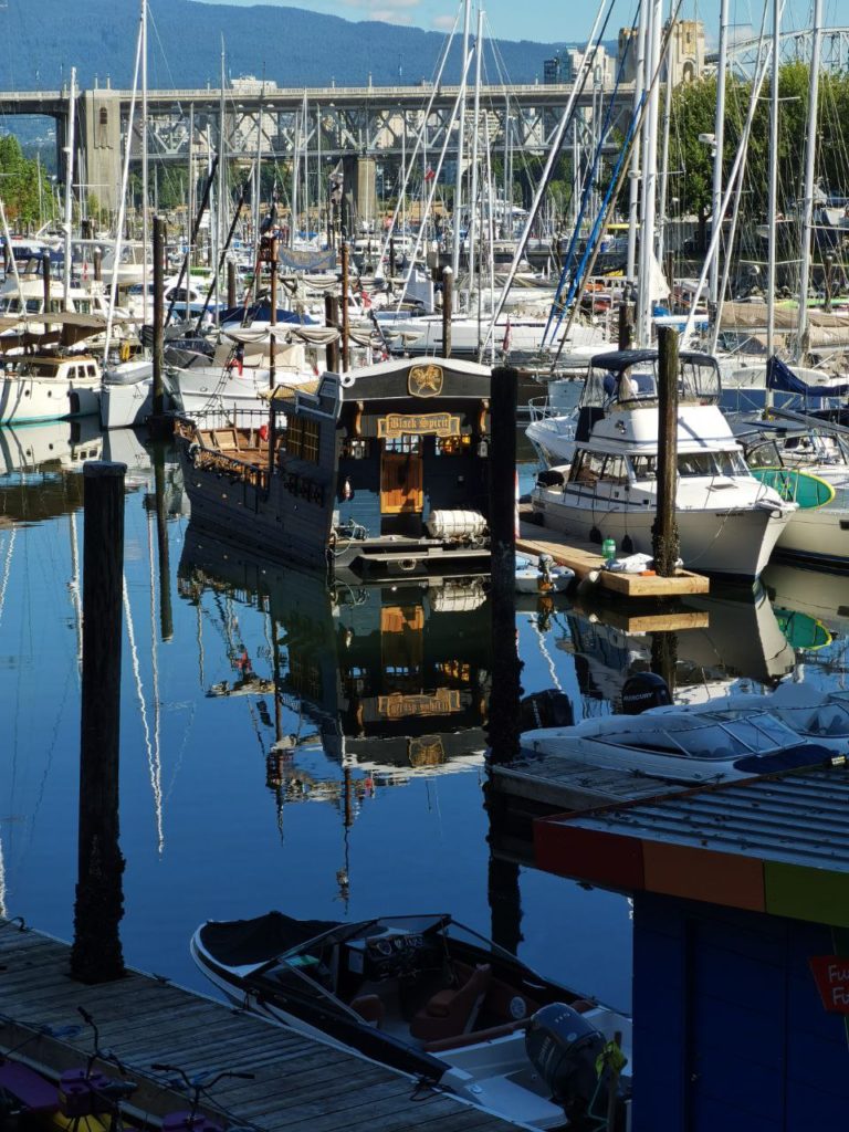 Granville Island Quay with boats