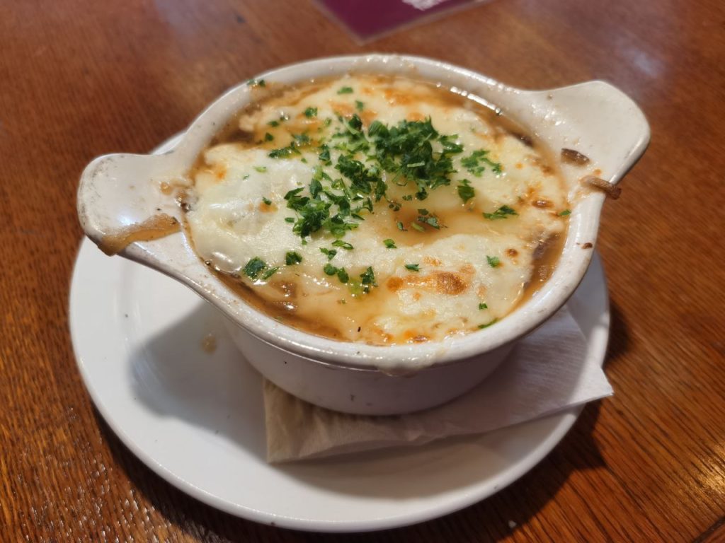 onion soup at old spaghetti factory