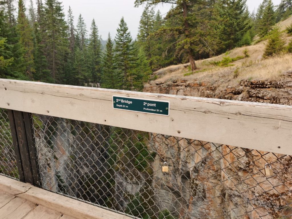 Maligne Canyon bridge