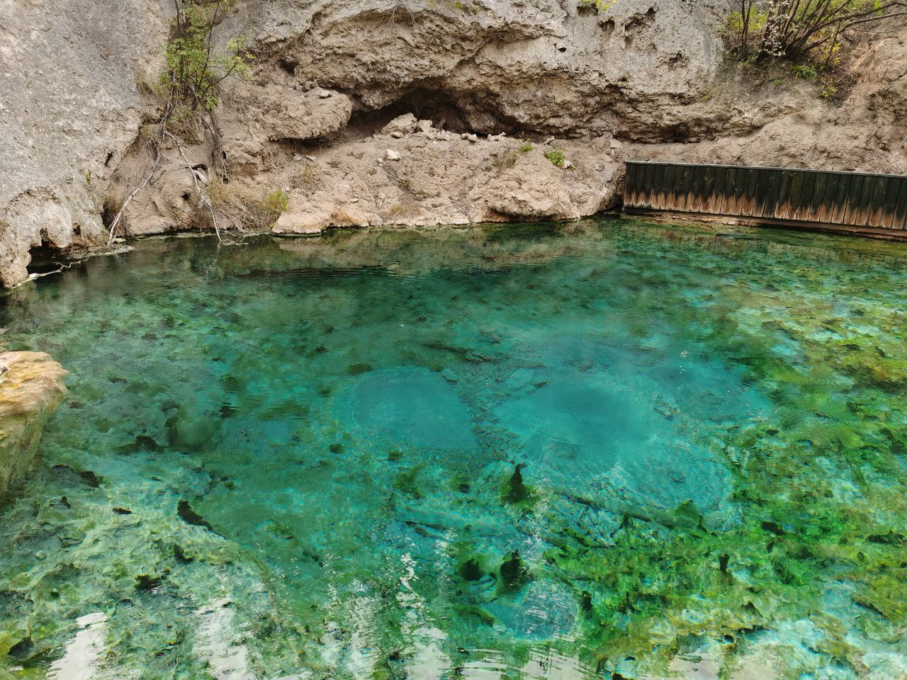 Cave and Basin water in Banff